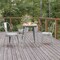 Flash Furniture 23.75 RD Dining Table Brown Poly Top/Silver Frame JJ-T14623-60-BRSL-GG - alternate 8